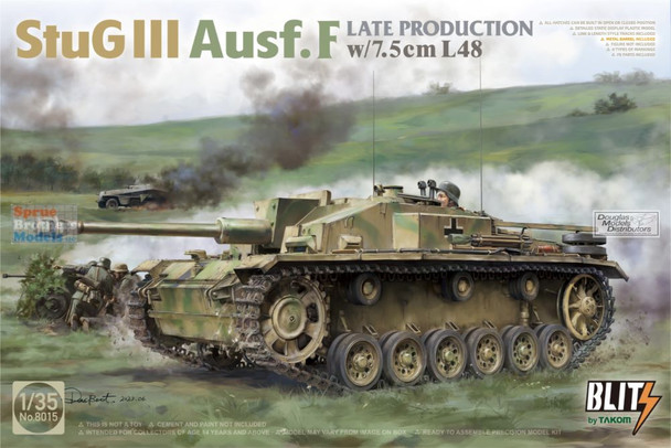 TAK08015 1:35 Blitz by Takom - StuG.III Ausf.F Late with 7.5cm L48