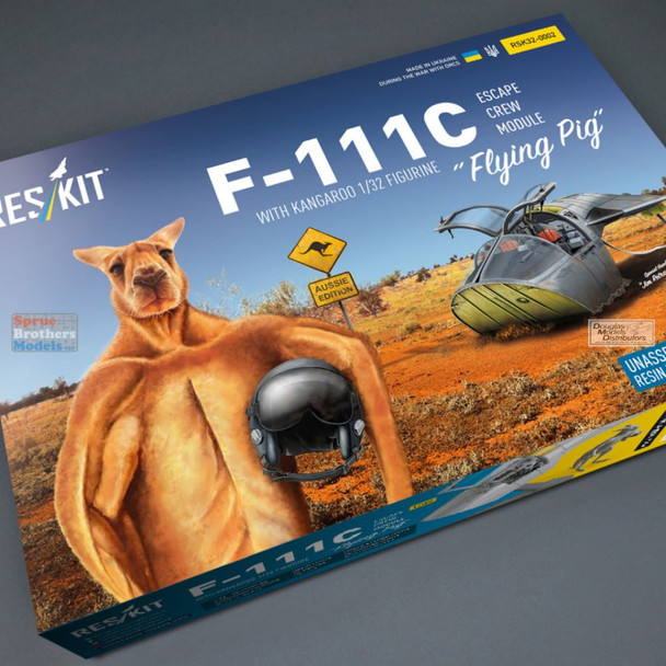 RESRSK320002RSK 1:32 ResKit F-111C "Pig" / Aardvark Crew Escape Module with Kangaroo Figure