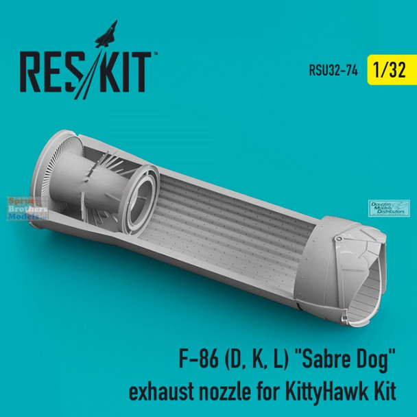 RESRSU320074U 1:32 ResKit F-86D F-86K F-86L Sabre Dog Exhaust Nozzle (KTH kit)