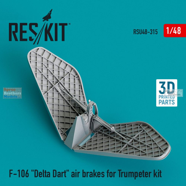RESRSU480315U 1:48 ResKit F-106 Delta Dart Air Brakes (TRP kit)