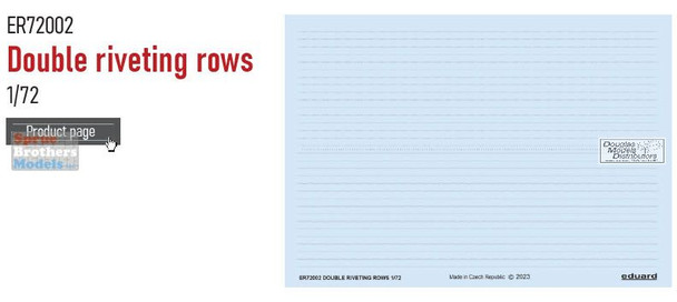 EDUER72002 1:72 Eduard Double Riveting Rows