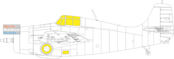 EDUEX984 1:48 Eduard Mask - F4F-3 Wildcat Weekend (EDU kit)