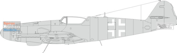 EDUEX985 1:48 Eduard Mask - Bf109K National Insignia (EDU kit)