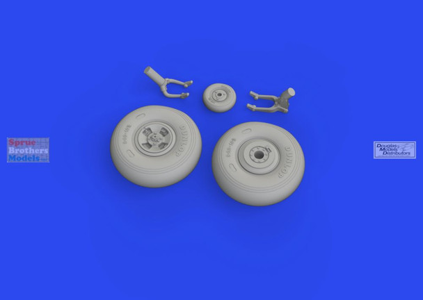 EDU648918 1:48 Eduard Brassin Print - Hurricane Mk.IIc Wheels (ARM kit)