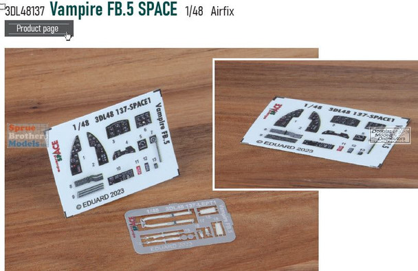 EDU3DL48137 1:48 Eduard SPACE - Vampire FB.5 (AFX kit)
