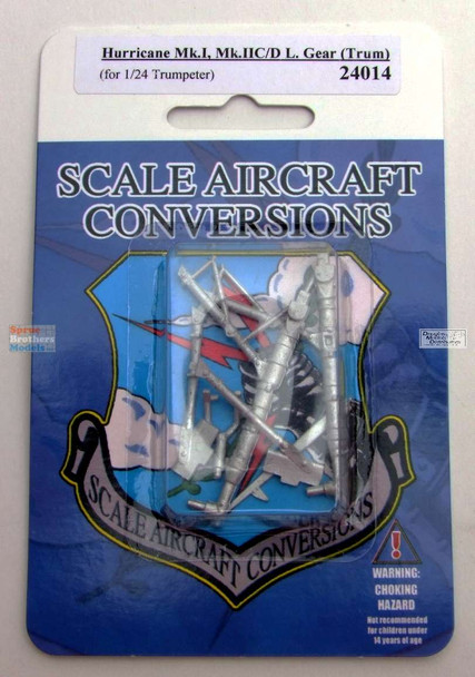SAC24014 1:24 Scale Aircraft Conversions - Hurricane Mk.I/IIC/IID Landing Gear (TRP kit)