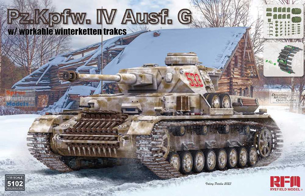 RFMRM5102 1:35 Rye Field Model Panzer Pz.Kpfw.IV Ausf.G with Workable Winterketten Tracks (2in1)