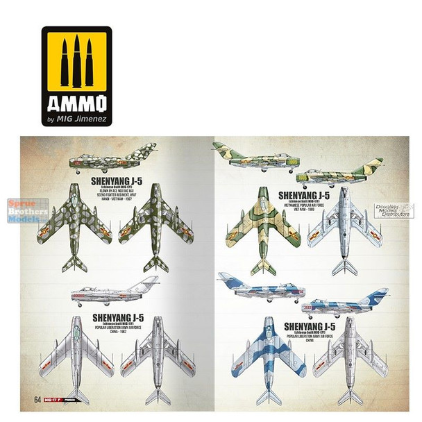 AMM6084 AMMO by Mig Camouflage Visual Modelers Guide - MiG-17F Fresco / LIM-5 / Shenyang J-5