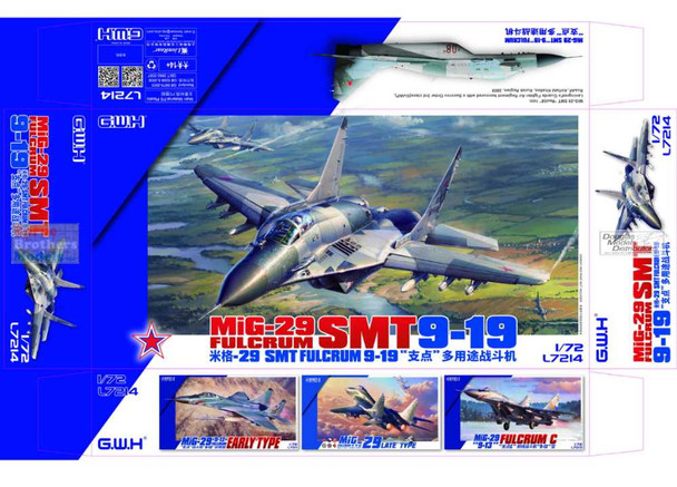 LNRL7214 1:72 Great Wall Hobby MiG-29 9-19 SMT Fulcrum