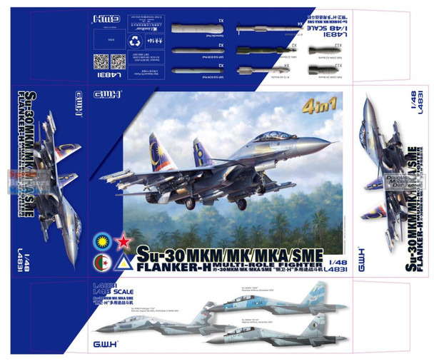 LNRL4831 1:48 Great Wall Hobby Su-30MKM/MK/MKA/SME Flanker-H