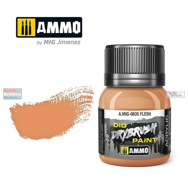 AMM0635 AMMO by Mig Dio Drybrush Paint -  Flesh (40ml bottle)