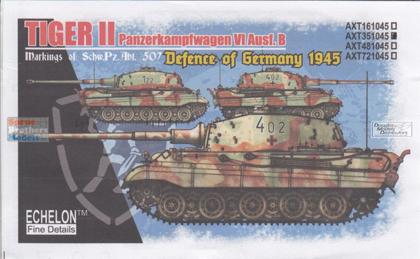 ECH351045 1:35 Echelon Schwere Panzerabteilung 507 Tiger IIs