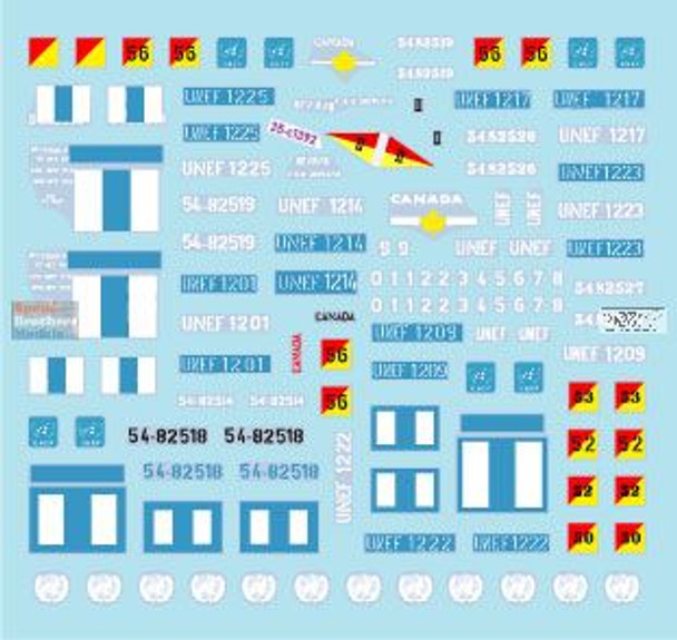 SRD35C1392 1:35 Star Decals - Middle East Peacekeepers #3 UNEF: Canadian Ferrets