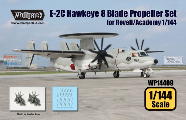 WPD14409 1:144 Wolfpack E-2C Hawkeye 8 Blade Propeller Set (REV/ACA kit)