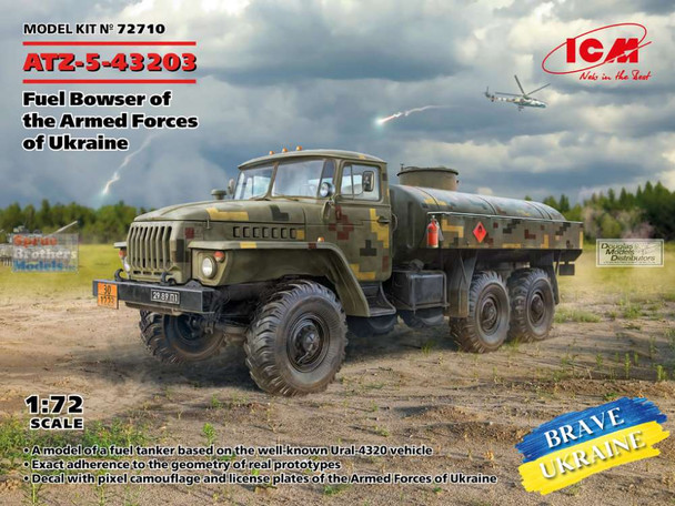 ICM72710 1:72 ICM ATZ-5-43203 Fuel Bowser of the Armed Forces of Ukraine