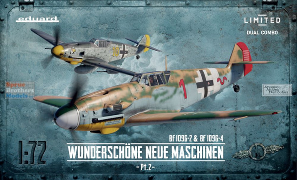 EDU02143 1:72 Eduard Bf109G-2 & Bf109G-4 'Wunderschone Neue Maschinen' Part 2 Limited Edition Dual Combo