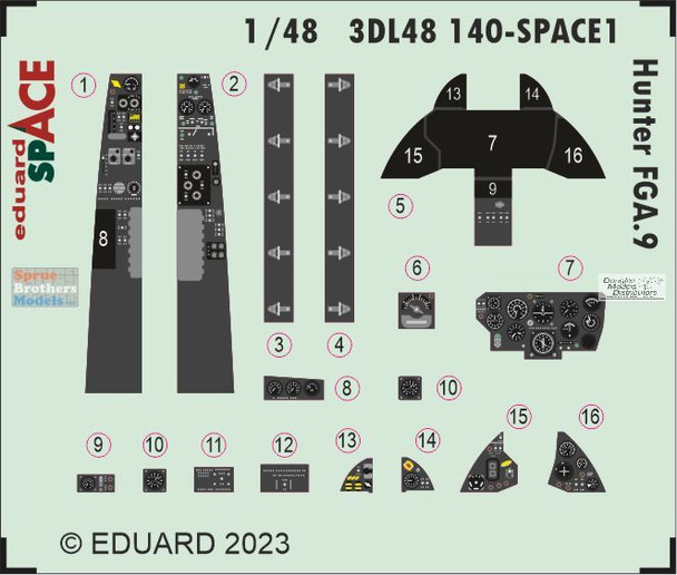 EDU3DL48140 1:48 Eduard SPACE - Hunter FGA.9 (AFX kit)