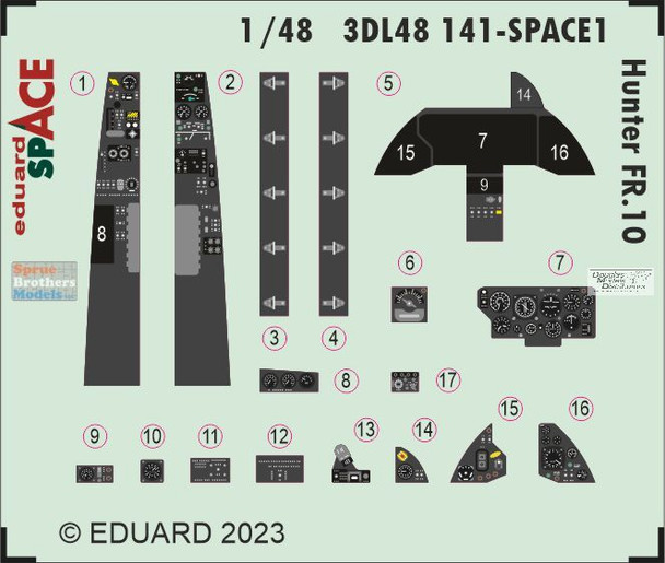 EDU3DL48141 1:48 Eduard SPACE - Hunter FR.10 (AFX kit)