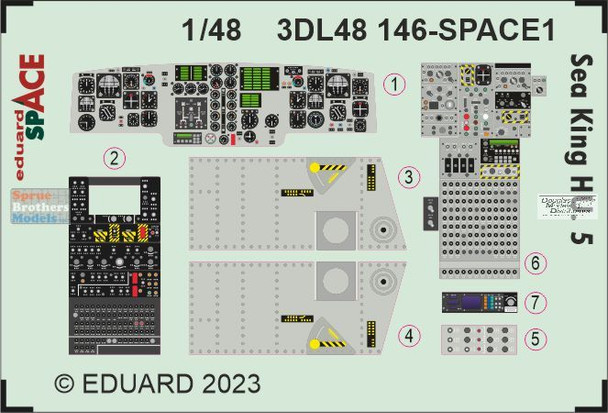 EDU3DL48146 1:48 Eduard SPACE - Sea King HU.5 (AFX kit)