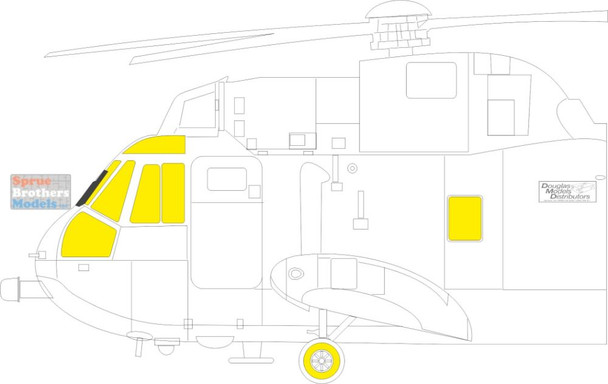 EDUEX990 1:48 Eduard Mask - Sea King TFACE (AFX kit)