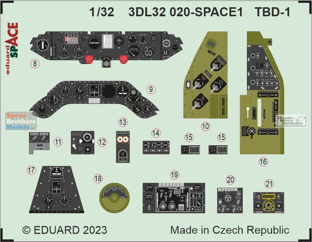 EDU3DL32020 1:32 Eduard SPACE - TBD-1 Devastator (TRP kit)