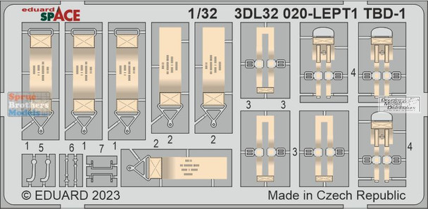 EDU3DL32020 1:32 Eduard SPACE - TBD-1 Devastator (TRP kit)