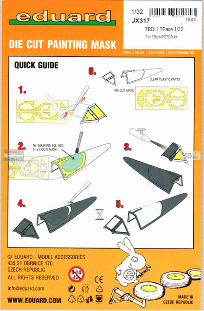 EDUJX317 1:32 Eduard Mask - TBD-1 Devastator TFace (TRP kit)