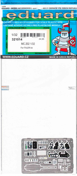 EDU321014 1:32 Eduard Color PE - Mc.202 Detail Set (ITA kit)