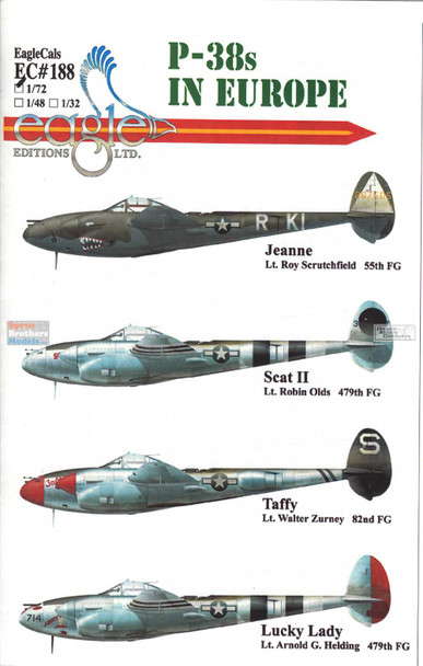 ECL72188 1:72 Eagle Editions P-38 Lightning in Europe