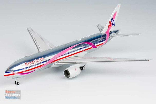 NGM72049 1:400 NG Model American Airlines B777-200ER Reg #N759AN Pink Ribbon (pre-painted/pre-built)