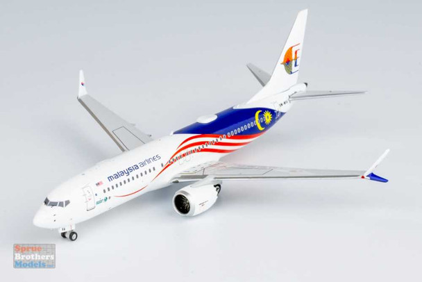 NGM88026 1:400 NG Model Malaysia Airlines B737 Max8 Reg #9M-MVA (pre-painted/pre-built)