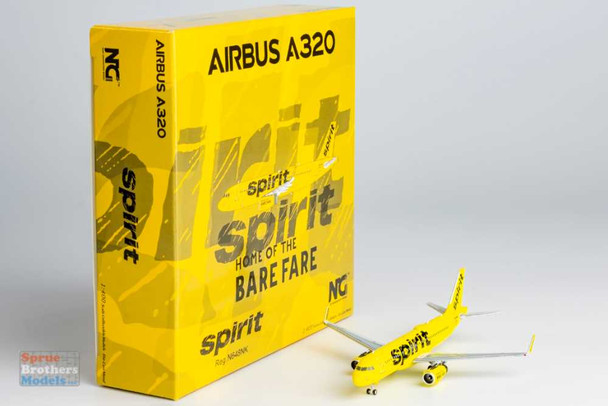 NGM15036 1:400 NG Model Spirit Airlines Airbus A320-200 Reg #N648NK (pre-painted/pre-built)