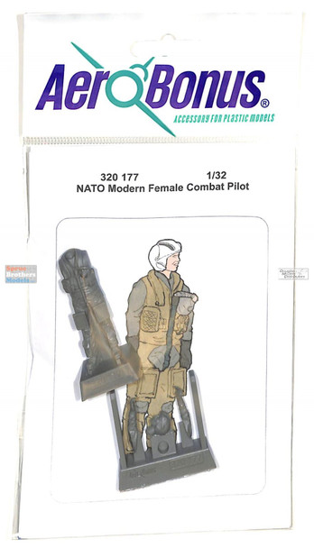 ARSAB320177 1:32 AeroBonus USAF Modern Female Combat Pilot Figure