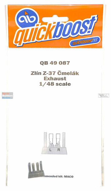 QBT49087 1:48 Quickboost Zlin Z-37 Cmelak Exhaust (MAC kit)