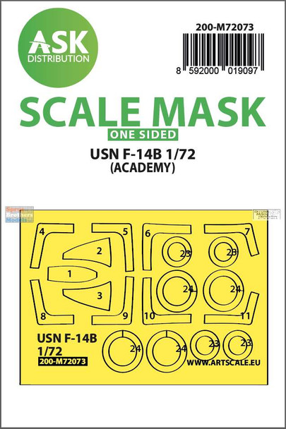 ASKM72073 1:72 ASK/Art Scale Mask - F-14B Tomcat (ACA kit)