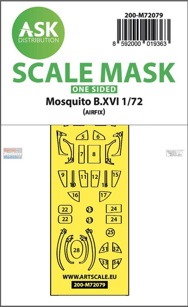 ASKM72079 1:72 ASK/Art Scale Mask - Mosquito B.XVI (AFX kit)