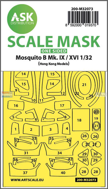 ASKM32073 1:32 ASK/Art Scale Mask - Mosquito B Mk.IX/XVI (HKM kit)