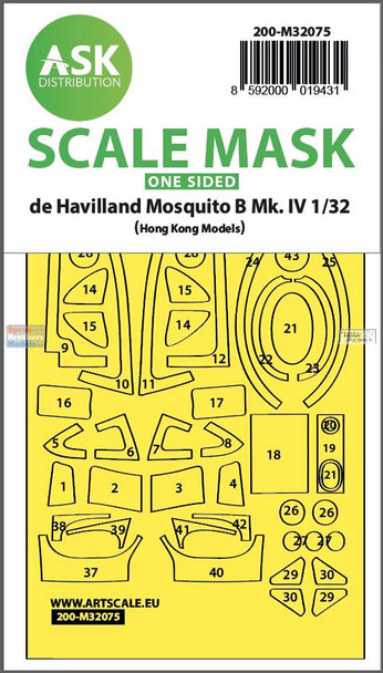 ASKM32075 1:32 ASK/Art Scale Mask - Mosquito B Mk.IV (HKM kit)