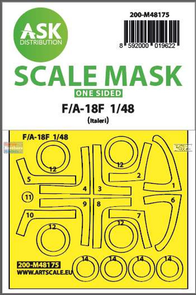 ASKM48175 1:48 ASK/Art Scale Mask - F-18F Super Hornet (ITA kit)