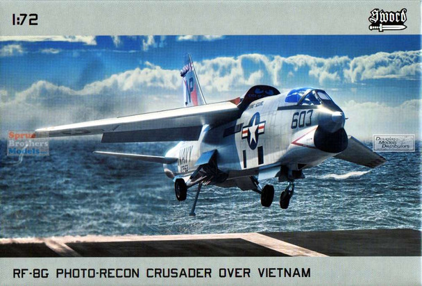 SWD72150 1:72 Sword RF-8G Crusader Photo-Recon Over Vietnam