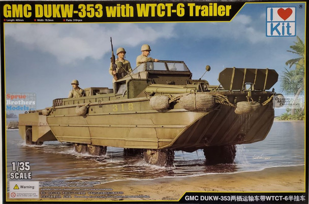 ILK63539 1:35 I Love Kit GMC DUKW-353 with WTCT-6 Trailer