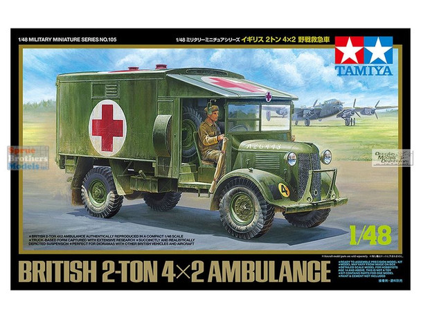 TAM32605 1:48 Tamiya British 2-Ton 4x2 Ambulance