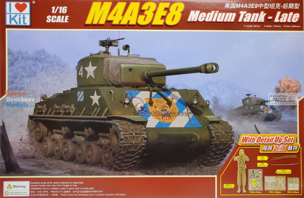 ILK61620 1:16 I Love Kit M4A3E8 Sherman Late (with Detail Up Set)