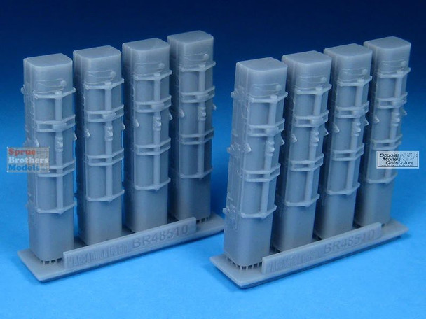BARBR48510 1:48 BarracudaCast RAF Small Bomb Containers - 30lb Bombs