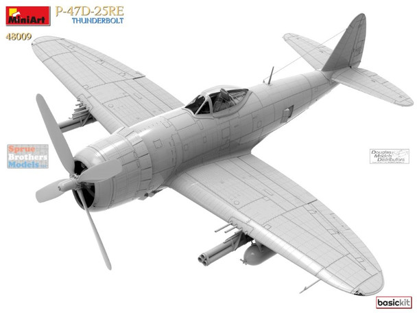 MIA48009 1:48 Miniart P-47D-25RE Thunderbolt [Basic Kit]