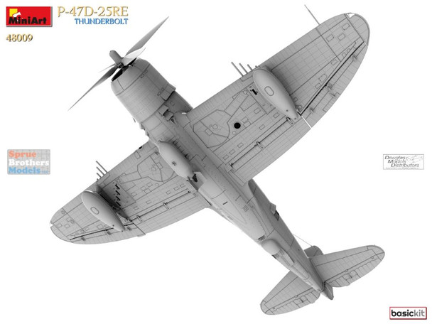 MIA48009 1:48 Miniart P-47D-25RE Thunderbolt [Basic Kit]