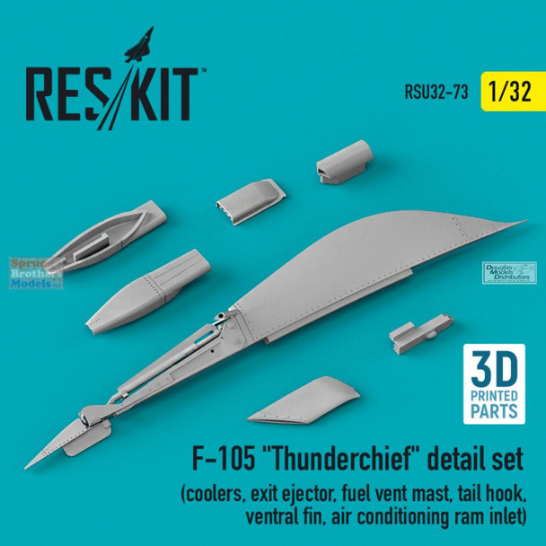 RESRSU320073U 1:32 ResKit F-105 Thunderchief Detail Set