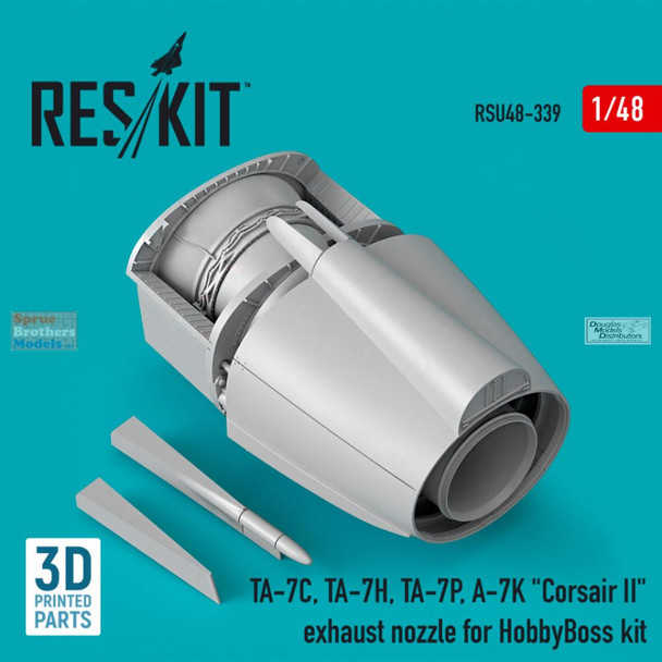 RESRSU480339U 1:48 ResKit TA-7C TA-7H TA-7P A-7K Corsair II Exhaust Nozzle (HBS kit)
