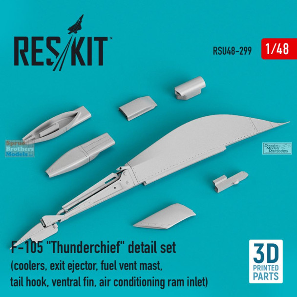 RESRSU480299U 1:48 ResKit F-105 Thunderchief Detail Set