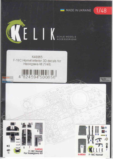 RESK48065K 1:48 ResKit/Kelik 3D Detail Set - F-18C Hornet (HAS kit)